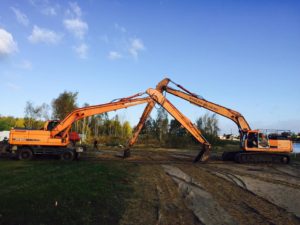 Koparka kołowa Doosan dx210 long 16 m