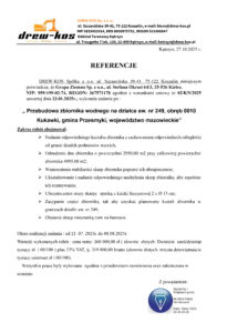 Referencje Przebudowa zbiornika wodnego na działce - Kukawki